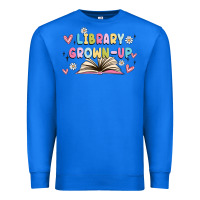 True Royal library grown up Premium Sweatshirt - MaliasSmallBusiness