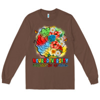 Chestnut neurodiversity celebrate the spectrum Long Sleeve Tee - JahusDesignShop