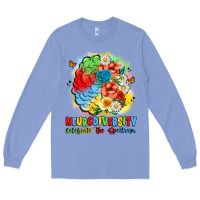 Colony Blue neurodiversity celebrate the spectrum Long Sleeve Tee - JahusDesignShop