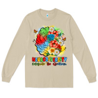 Mushroom neurodiversity celebrate the spectrum Long Sleeve Tee - JahusDesignShop
