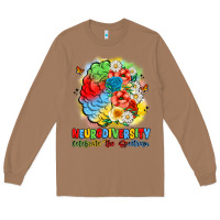 Toasted Coconut neurodiversity celebrate the spectrum Long Sleeve Tee - JahusDesignShop