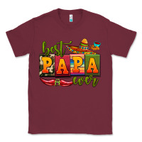 Burgundy best papa ever Classic Tee - AdoDesignShop