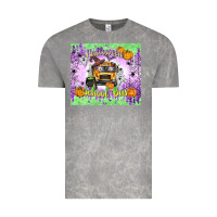Cloud Rock Halloween School Bus Vintage Tee - texasbilliewilder