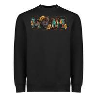 Black western mini black highland calf Heavyweight Sweatshirt - RanaPortraitStore