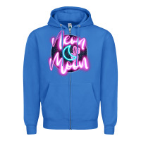 True Royal neon moon Zipper Hoodie - JahusDesignShop