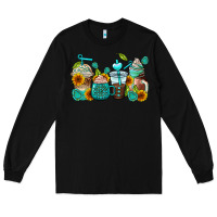 Black gemstone coffee cups Long Sleeve Tee - AdoDesignShop