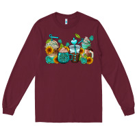 Burgundy gemstone coffee cups Long Sleeve Tee - AdoDesignShop