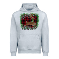 Heather Grey Merry Christmas Deer Urban Hoodie - Bettercallsaul
