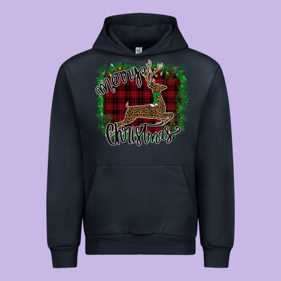 Merry Christmas Deer Urban Hoodie Designed By Bettercallsaul