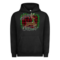 Pigment Black Merry Christmas Deer Urban Hoodie - Bettercallsaul