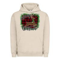 Pigment French Oak Merry Christmas Deer Urban Hoodie - Bettercallsaul