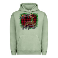 Pigment Oil Green Merry Christmas Deer Urban Hoodie - Bettercallsaul