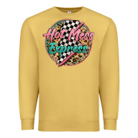 Antique Gold hot mess express Premium Sweatshirt - MaliasSmallBusiness