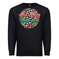 Black hot mess express Premium Sweatshirt - MaliasSmallBusiness