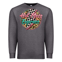 Charcoal Heather hot mess express Premium Sweatshirt - MaliasSmallBusiness