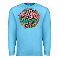 Ocean Blue hot mess express Premium Sweatshirt - MaliasSmallBusiness