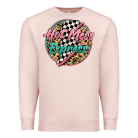 Pale Pink hot mess express Premium Sweatshirt - MaliasSmallBusiness