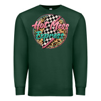 Sports Green hot mess express Premium Sweatshirt - MaliasSmallBusiness