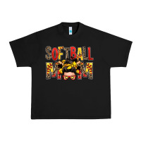 Black softball mom messy bun Urban Heavy Tee - Zillion Design Studio