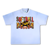 Grape Ice softball mom messy bun Urban Heavy Tee - Zillion Design Studio