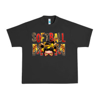 Pigment Black softball mom messy bun Urban Heavy Tee - Zillion Design Studio