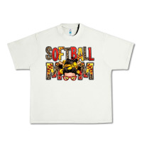 Pistachio softball mom messy bun Urban Heavy Tee - Zillion Design Studio