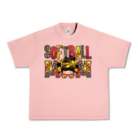 Salmon softball mom messy bun Urban Heavy Tee - Zillion Design Studio