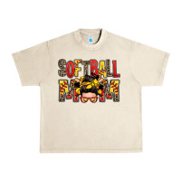 Sandshell softball mom messy bun Urban Heavy Tee - Zillion Design Studio