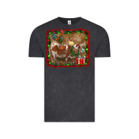 Vintage Black christmas farm animals Vintage Tee - RanaPortraitStore