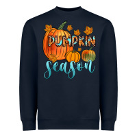 Navy pumpkin season Heavyweight Sweatshirt - Zillion Design Studio