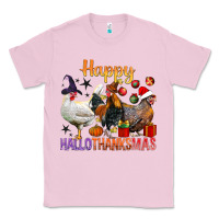 Bubblegum Pink Happy Hallothanksmas Chick Classic Tee - BundleAndBundleShop