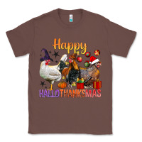 Chestnut Happy Hallothanksmas Chick Classic Tee - BundleAndBundleShop