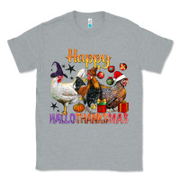 Heather Grey Happy Hallothanksmas Chick Classic Tee - BundleAndBundleShop