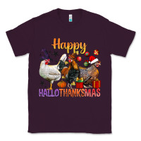 Plum Happy Hallothanksmas Chick Classic Tee - BundleAndBundleShop