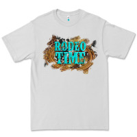 Dove Grey rodeo time  with leopard and cowhide Premium Tee - Artiststas