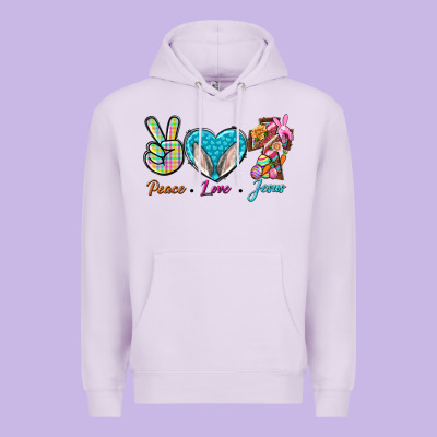 Peace Love Easter Jesus Premium Hoodie Designed By Bundleandbundleshop