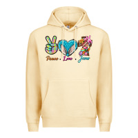 Pina Colada Peace Love Easter Jesus Premium Hoodie - BundleAndBundleShop