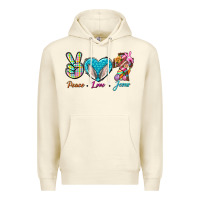 Sandshell Peace Love Easter Jesus Premium Hoodie - BundleAndBundleShop