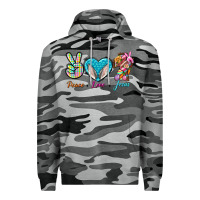 Slate Camo Peace Love Easter Jesus Premium Hoodie - BundleAndBundleShop