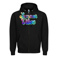 Black summer vibes Zipper Hoodie - JahusDesignShop