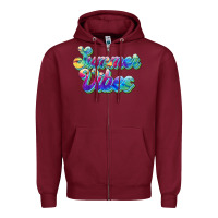 Burgundy summer vibes Zipper Hoodie - JahusDesignShop