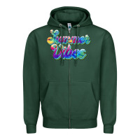 Sports Green summer vibes Zipper Hoodie - JahusDesignShop