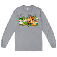 Heather Grey chicken coffee cups Long Sleeve Tee - AdoDesignShop