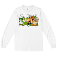 White chicken coffee cups Long Sleeve Tee - AdoDesignShop