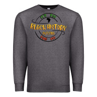 Charcoal Heather black history Premium Sweatshirt - MaliasSmallBusiness