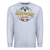 Heather Grey black history Premium Sweatshirt - MaliasSmallBusiness