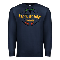 Navy black history Premium Sweatshirt - MaliasSmallBusiness