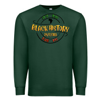 Sports Green black history Premium Sweatshirt - MaliasSmallBusiness