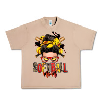 Burro softball mom messy bun Urban Heavy Tee - Zillion Design Studio