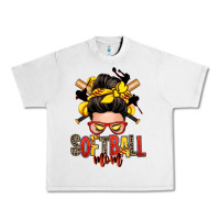 Lunar Rock softball mom messy bun Urban Heavy Tee - Zillion Design Studio